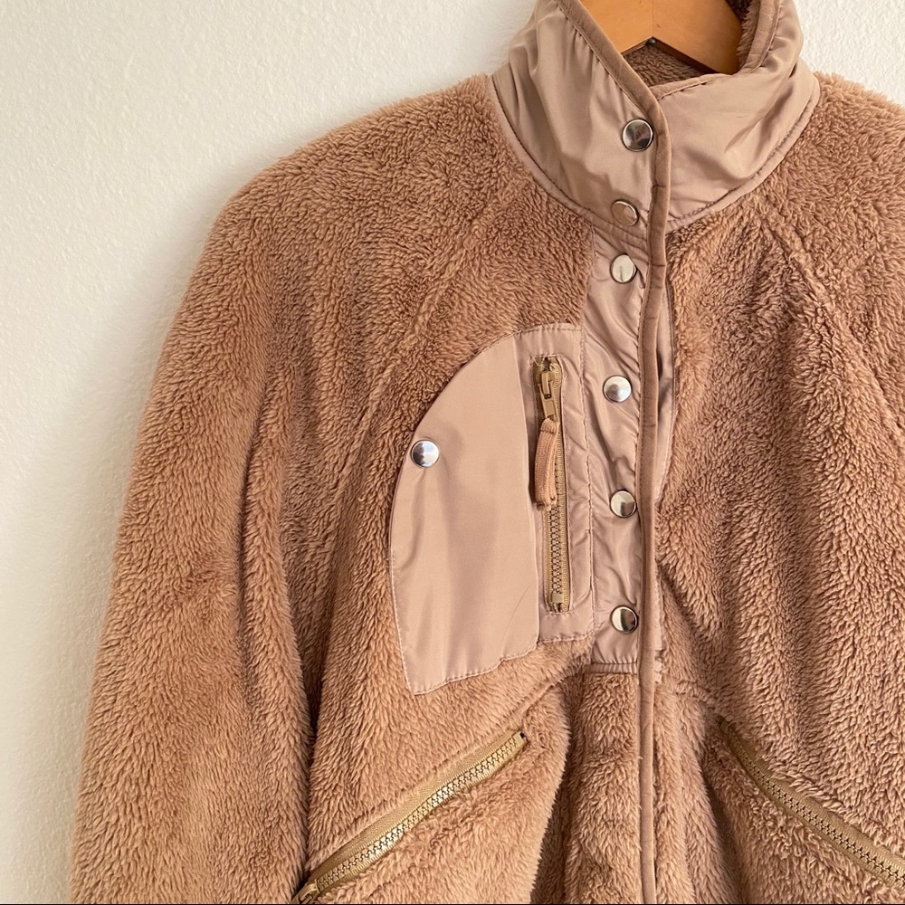 SUPER SOFT Teddy Bear Fleece Raglan Sleeve Jacket